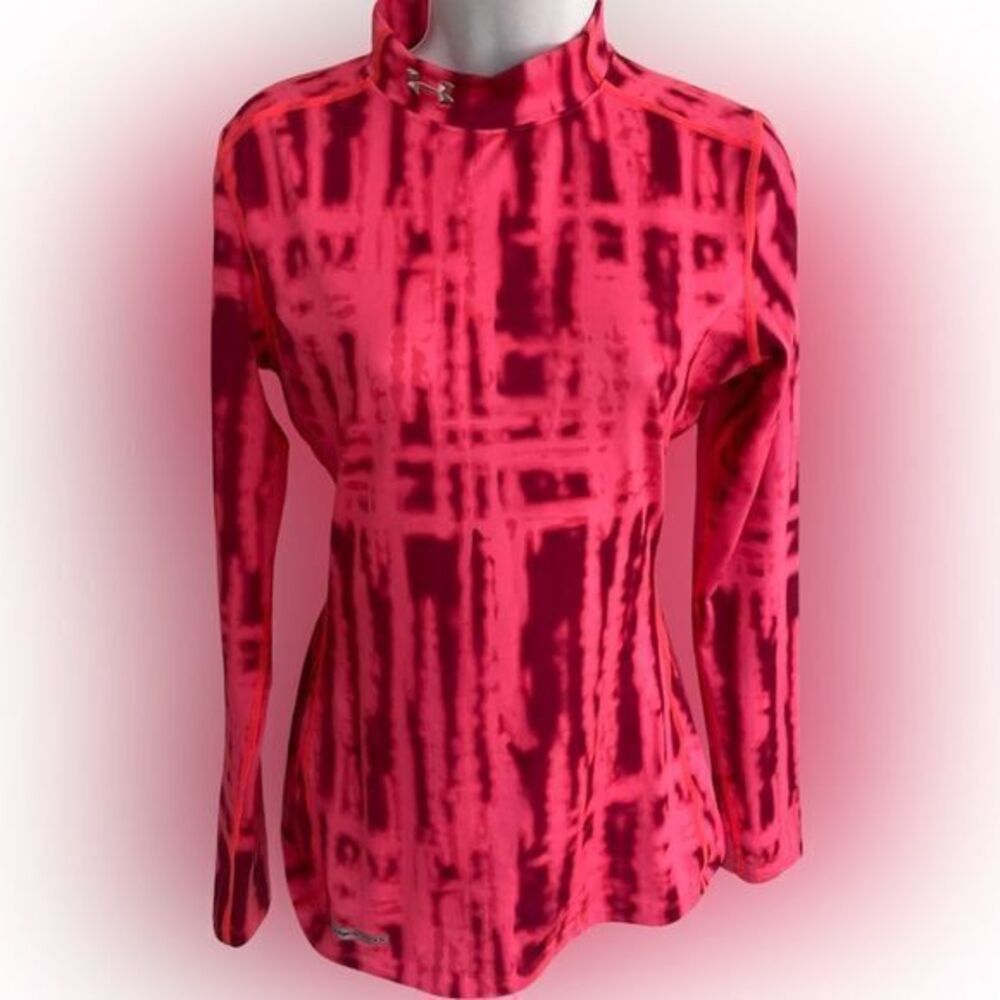 Under Armour Cold Gear Shirt - M pink /Marriott , nylon spandex